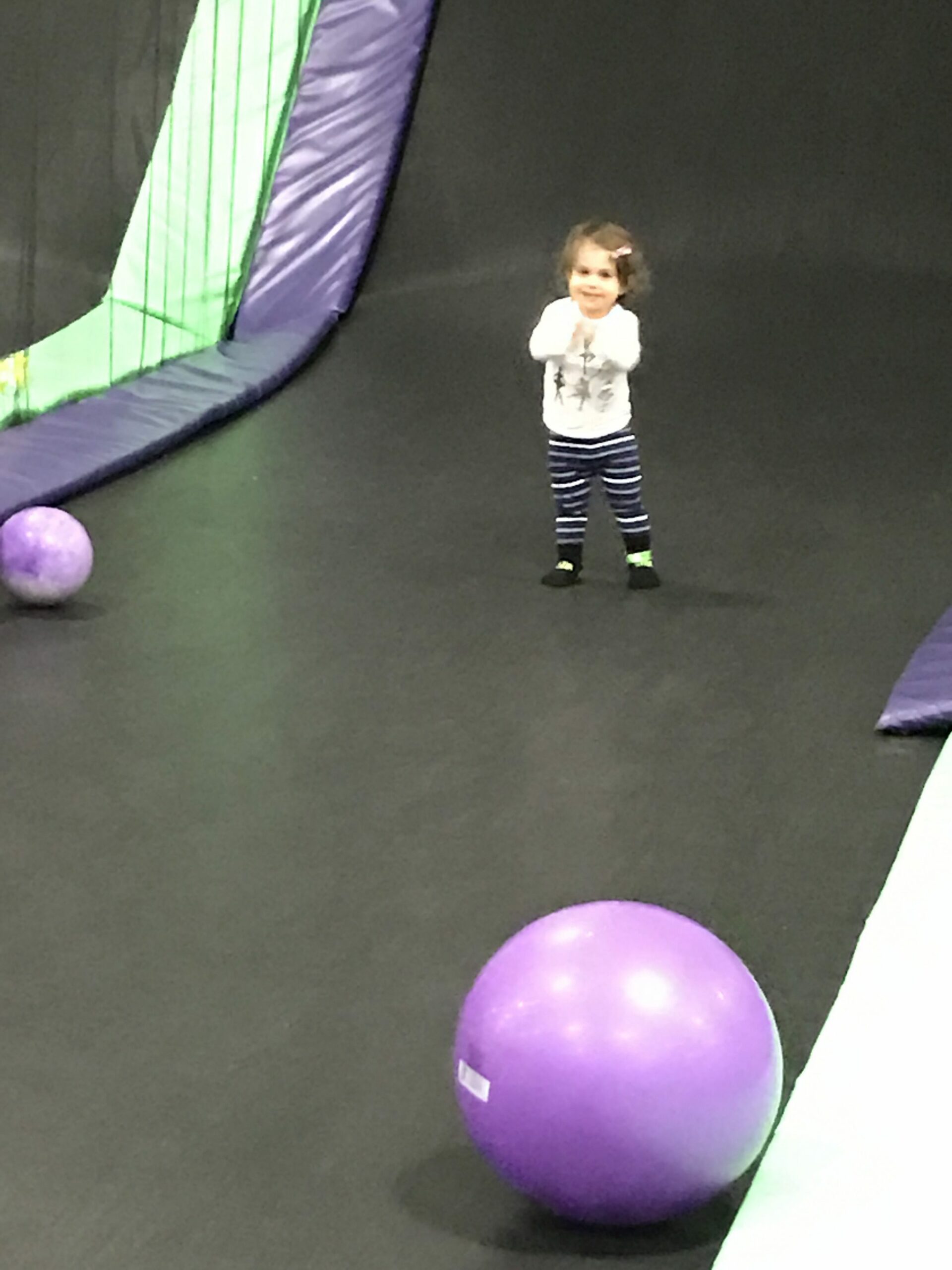 P on the trampoline