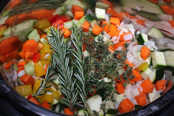 fresh herbs for soup