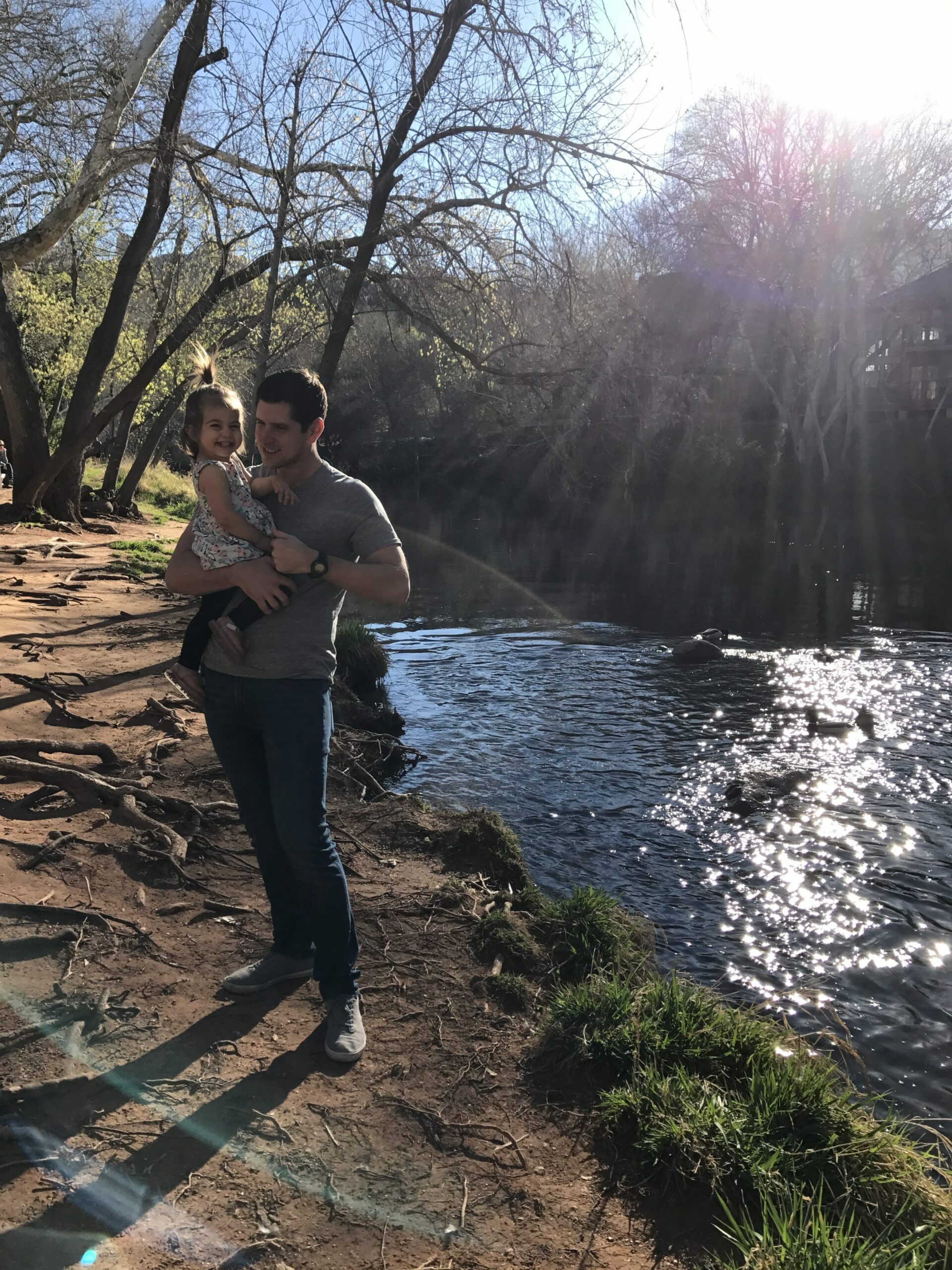 Tom and P by the creek