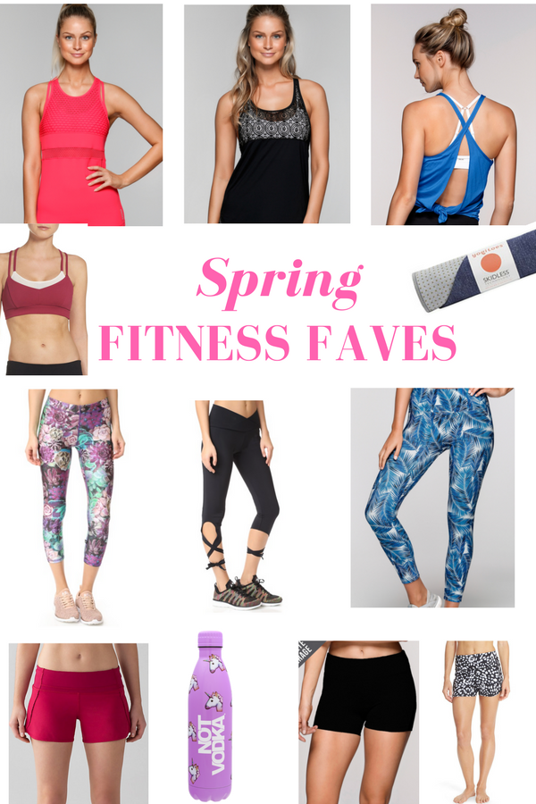 Spring Fitness Faves - Give your fitness gear a spring overhaul and give yourself a motivation boost with these fun finds! fitnessista.com 