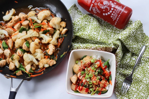 This sriracha chicken and cauliflower stir fry is the perfect healthy dinner or lunch option. It’s high in protein, gluten-free, dairy-free, and family-friendly. Pack up the extras as lunch, or enjoy as part of your weekly meal prep. fitnessista.com