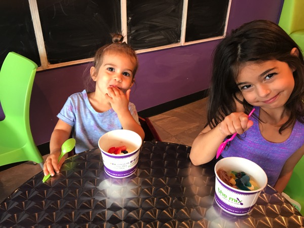 The girls with froyo 