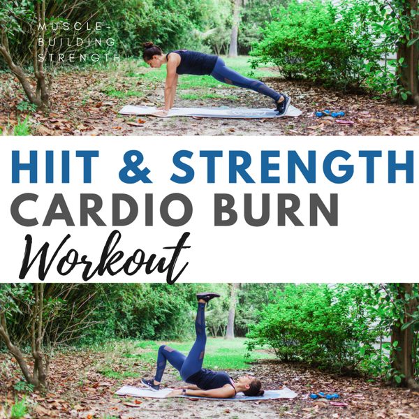 A HIIT and strength combo workout with intervals and weights. Burn fat, increase speed and strength, and get in an awesome sweat! All you need is a pair of dumbbells. fitnessista.com