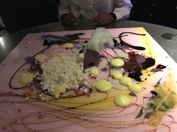 Alinea dessert fiberglass painting