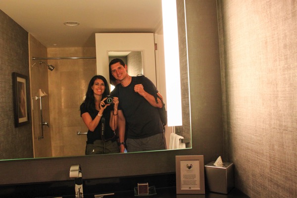 Ritz Chicago bathroom selfie