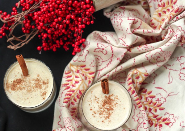 Vegan eggless eggnog