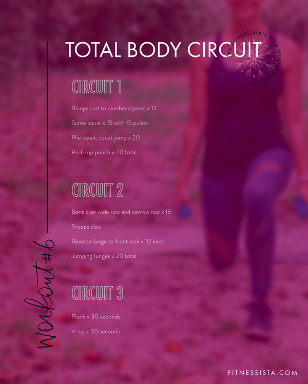 Winter Shape Up Total Body Workout