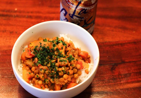 Coconut curry lentil