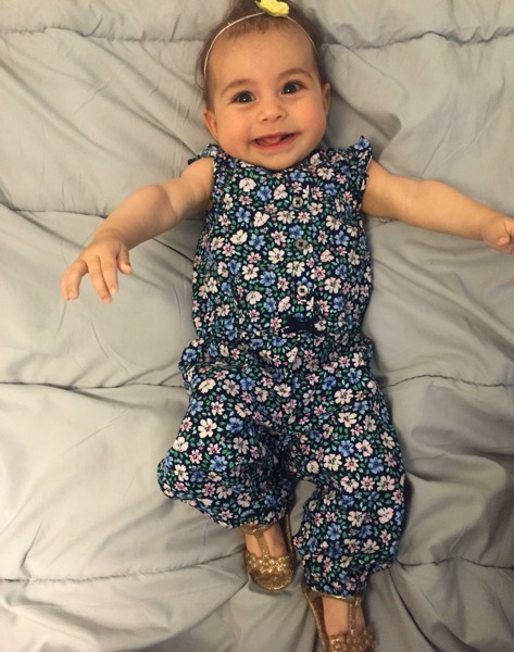 Miss p in her romper