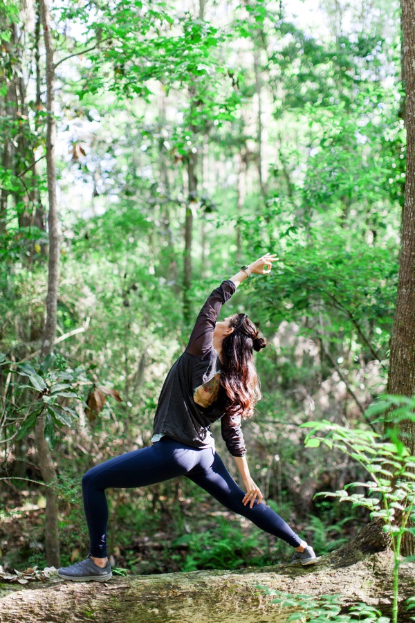 Yoga on a tree