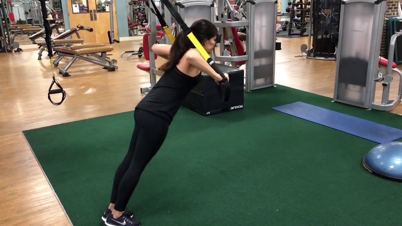 TRX Chest Press How-To with Video and Form Cue - The Fitnessista