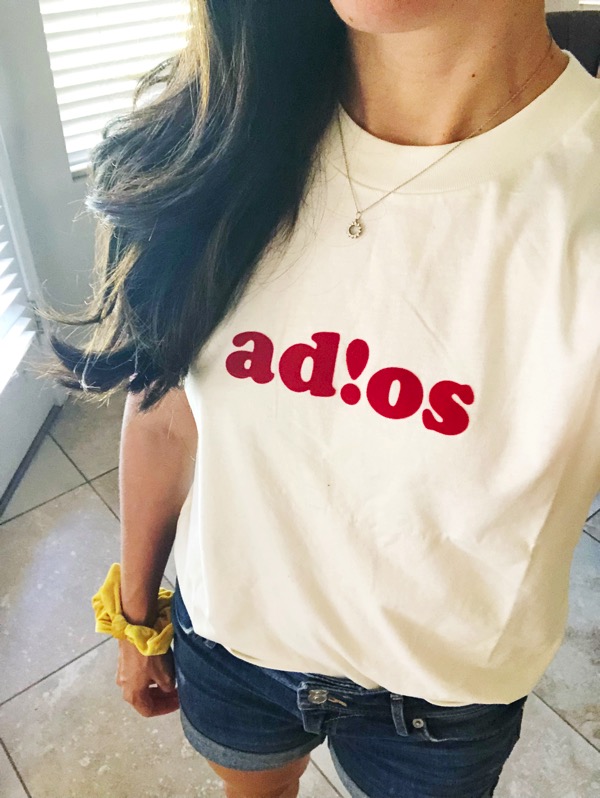 Adios tee