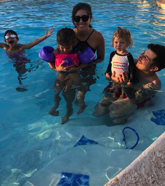 Pool time with the fam