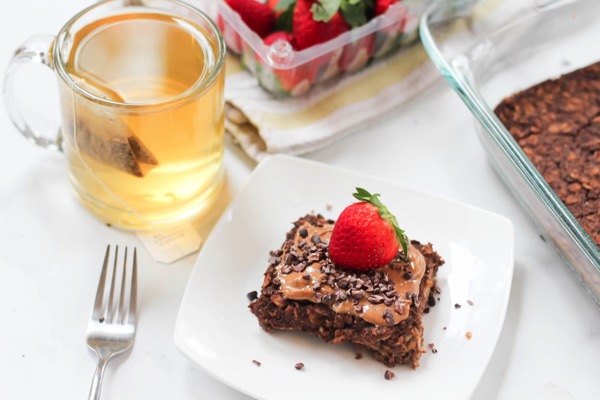 Protein baked chocolate oatmeal 5