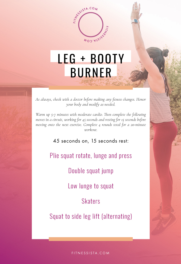 Fitnessista Leg and Booty Burner