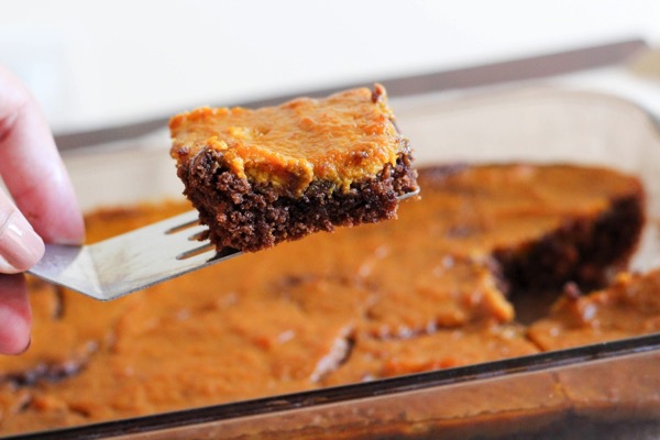 Pumpkin pie brownies