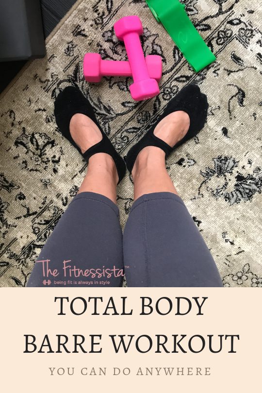 Total body barre workout you can do anywhere