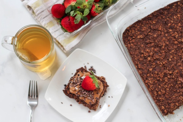 Protein baked chocolate oatmeal 4