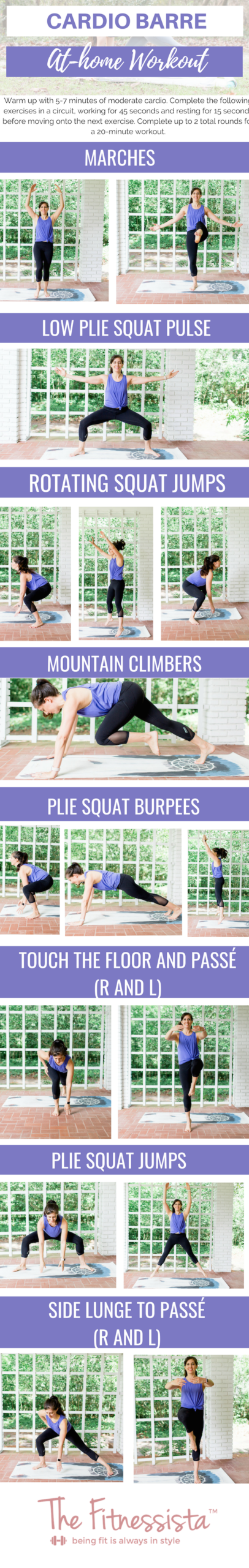 Cardio Barre Workout - The Fitnessista