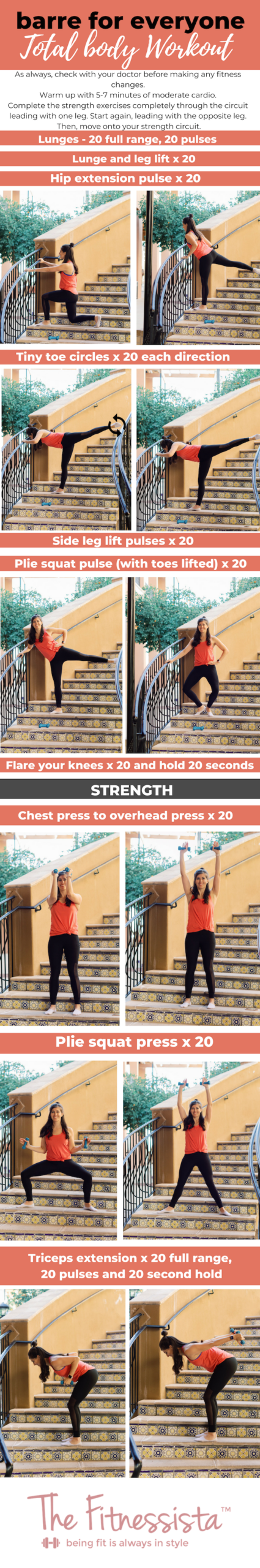 Barre for everyone total body strength workout