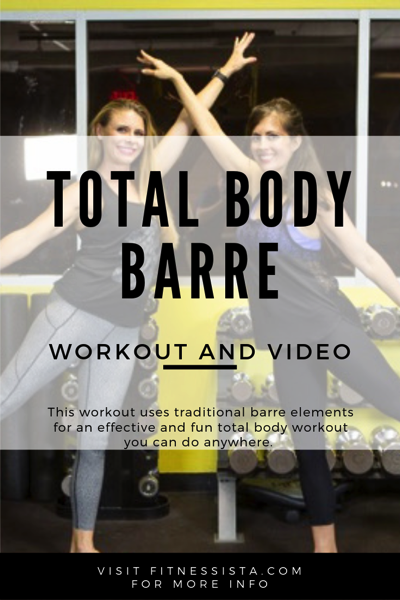 Barre workout and video