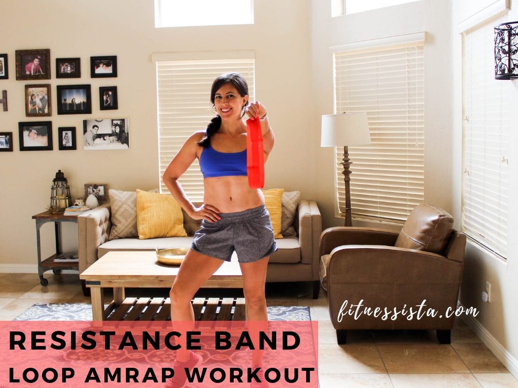 Resistance band loop leg workout - The Fitnessista