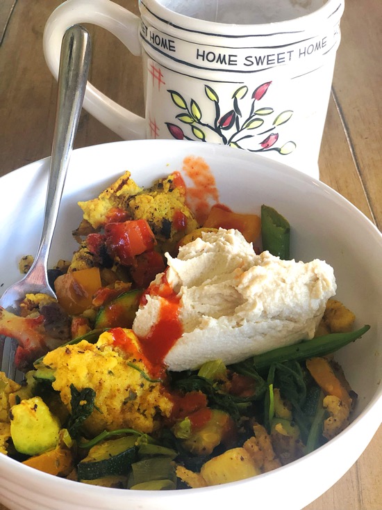 Chickpea scramble