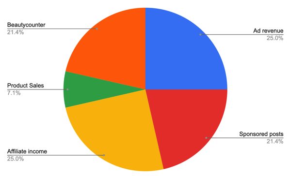 Blog income