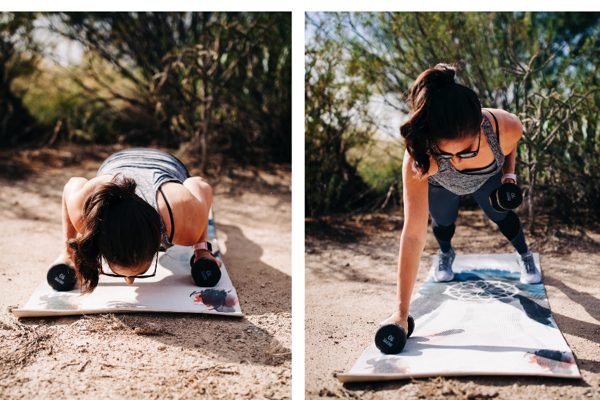 Push-up to Renegade Row