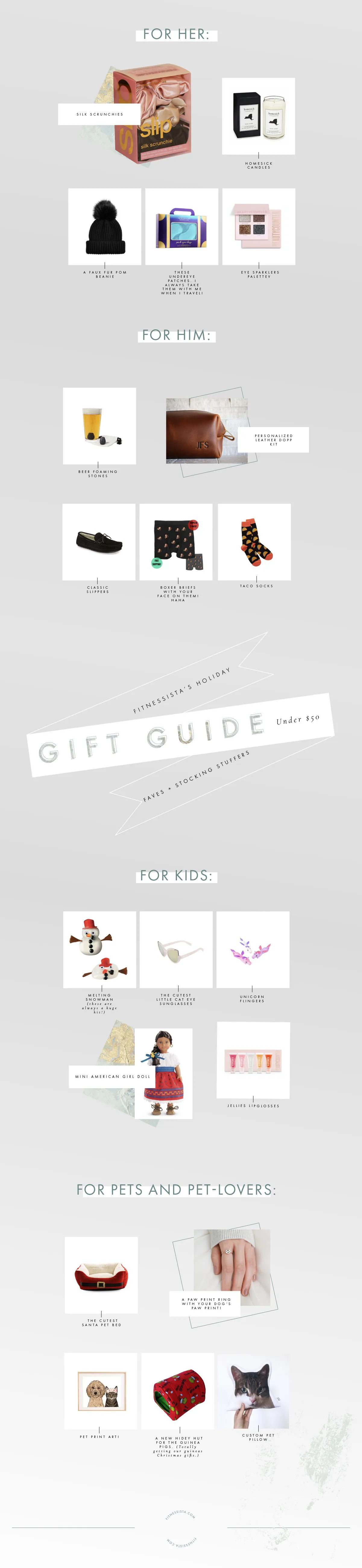 Under 50 gift ideas and stocking stuffers