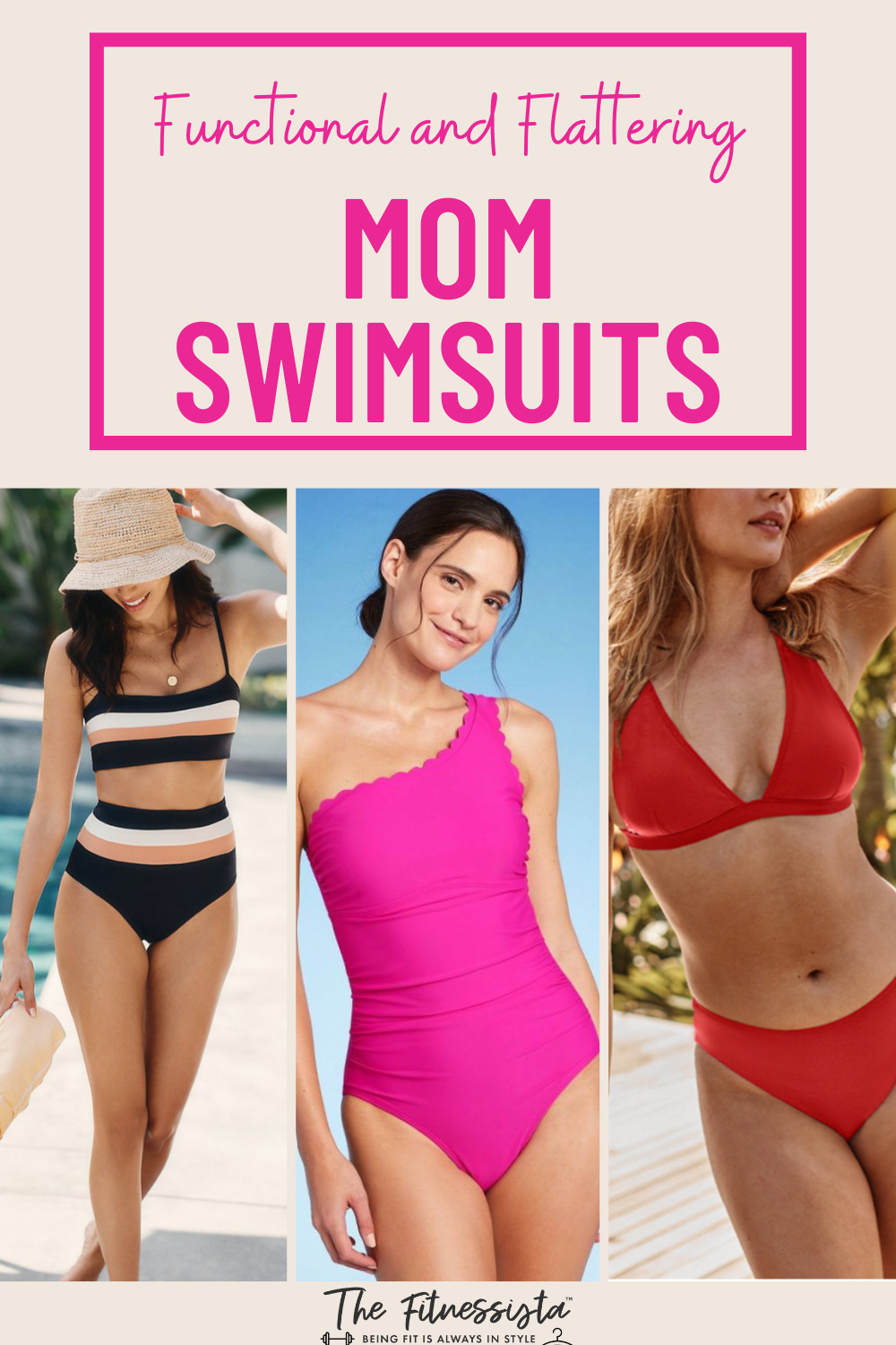 functional and flattering mom swimsuits