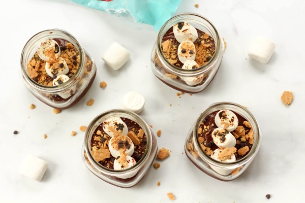 vegan smores in a jar 2