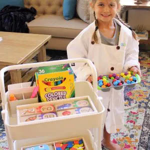 home preschool learning ideas and learning cart. fitnessista.com