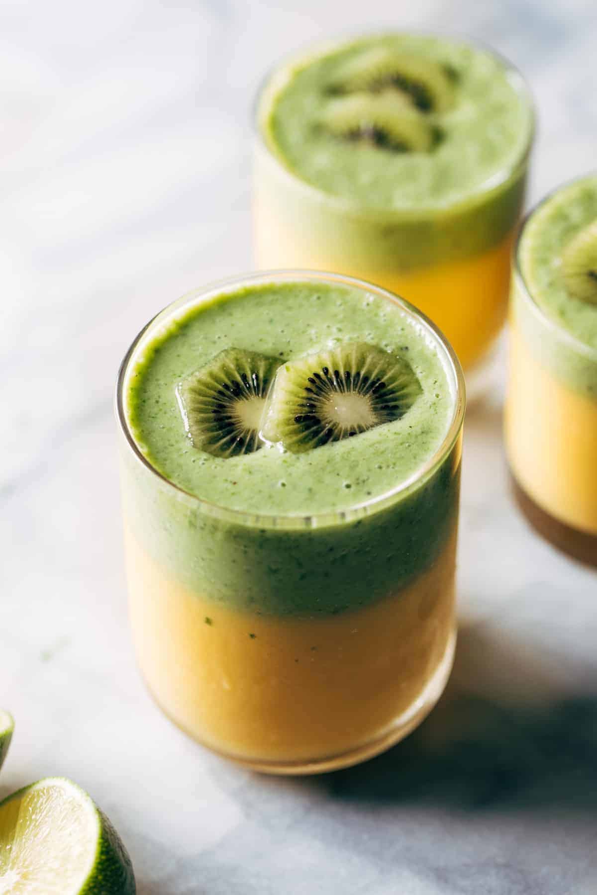 Mango Kiwi Coolers 3 - 10 Healthy Summer Smoothie Recipes