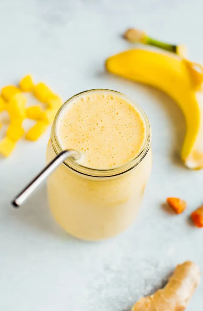 golden milk protein smoothie 3.jpg - 10 Healthy Summer Smoothie Recipes