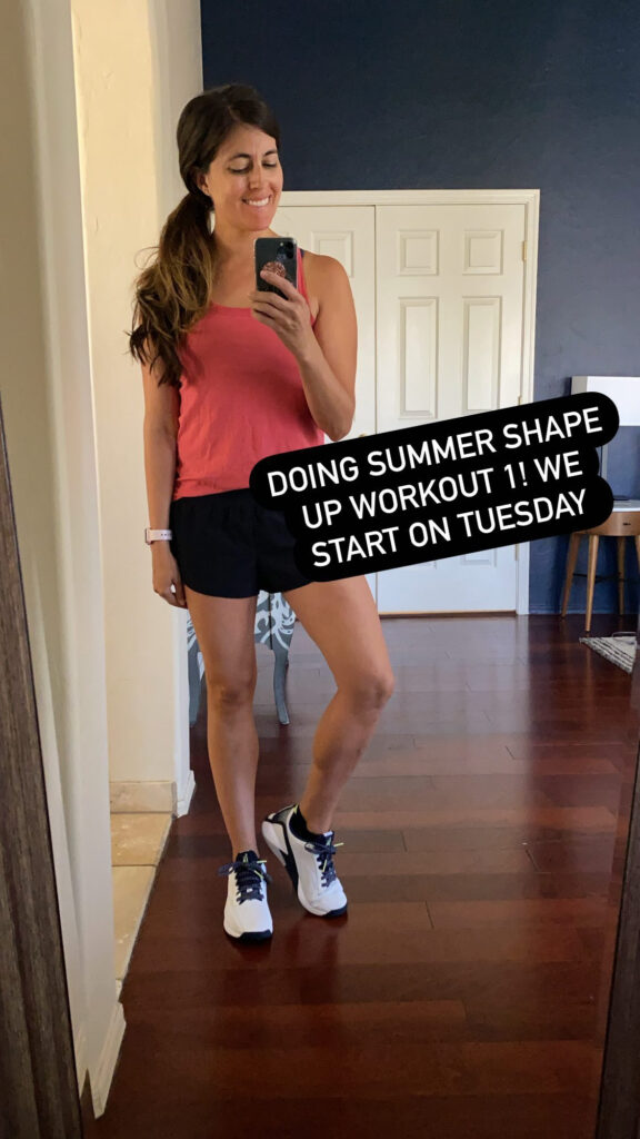 Summer Shape Up is here! + workout #1