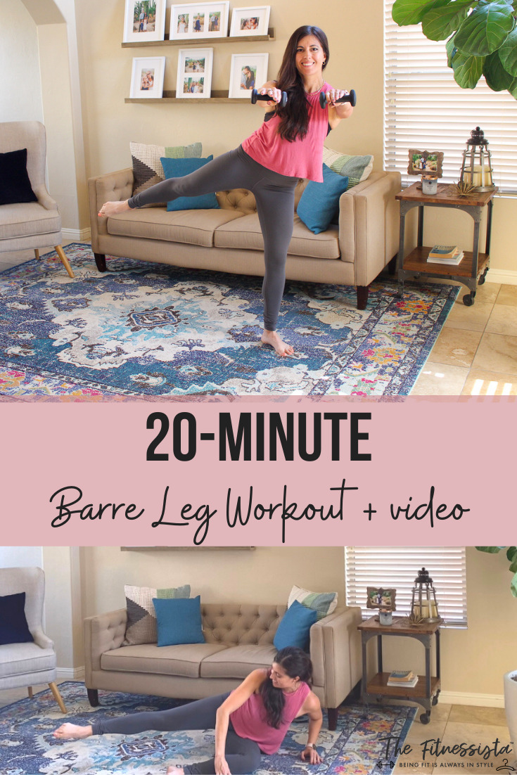 Lower body barre with weights {video}