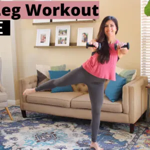 Lower body barre with weights {video}