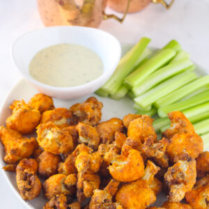 Air Fryer Buffalo Cauliflower Bites (gluten-free)