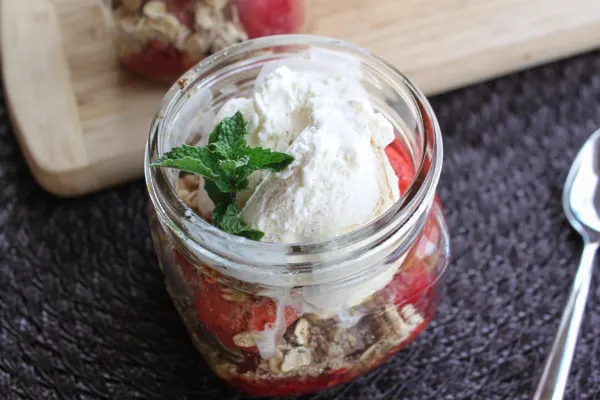 Healthy Easter Recipes - Crumble in a Jar!