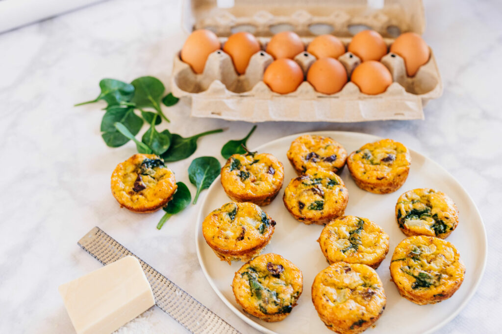 Mediterranean egg bites (gluten-free and dairy free)