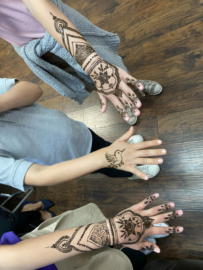 henna tattoos with kids