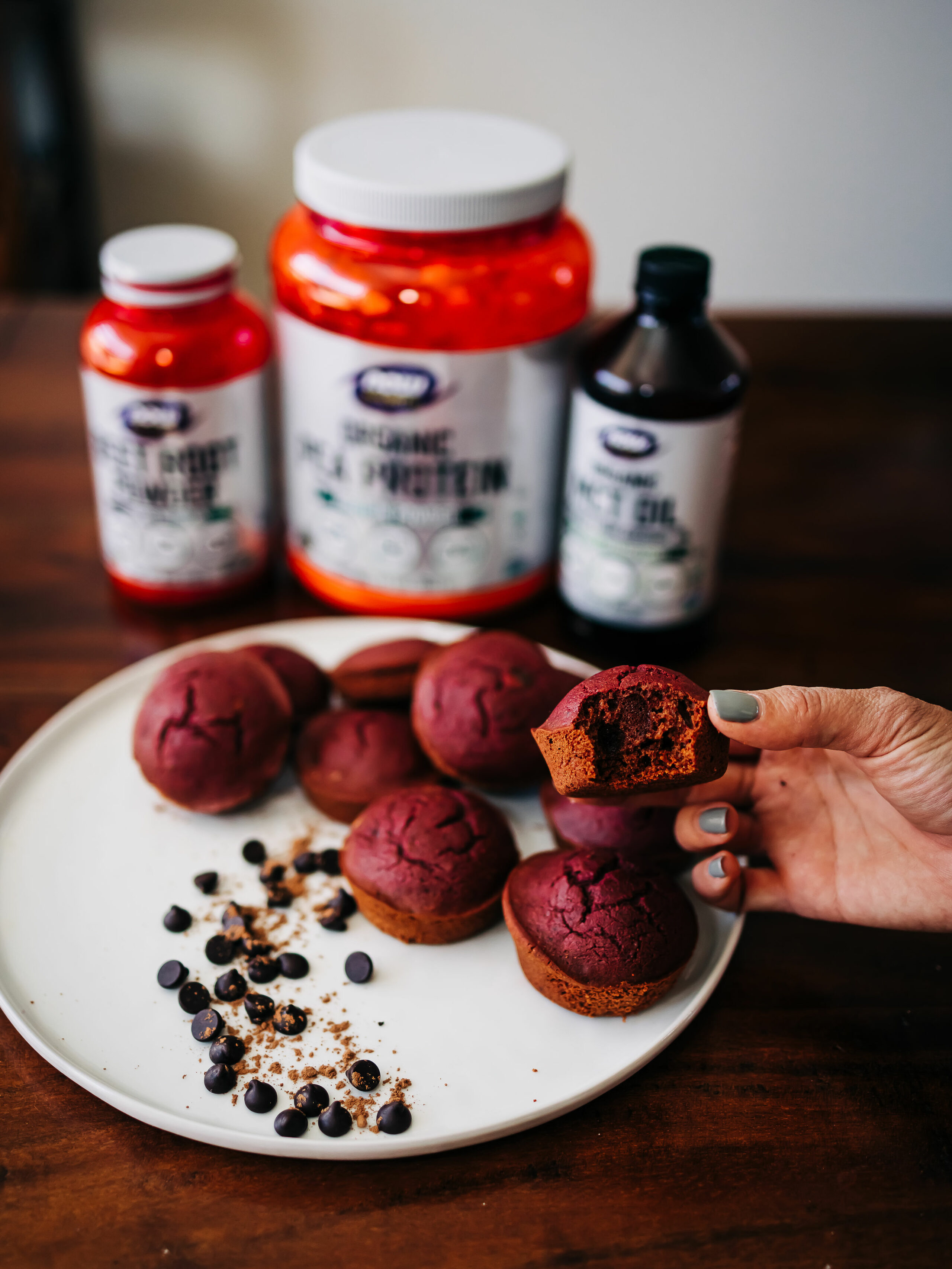 Red Velvet Protein Muffins