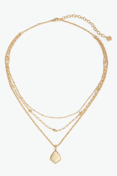 gold layered necklace