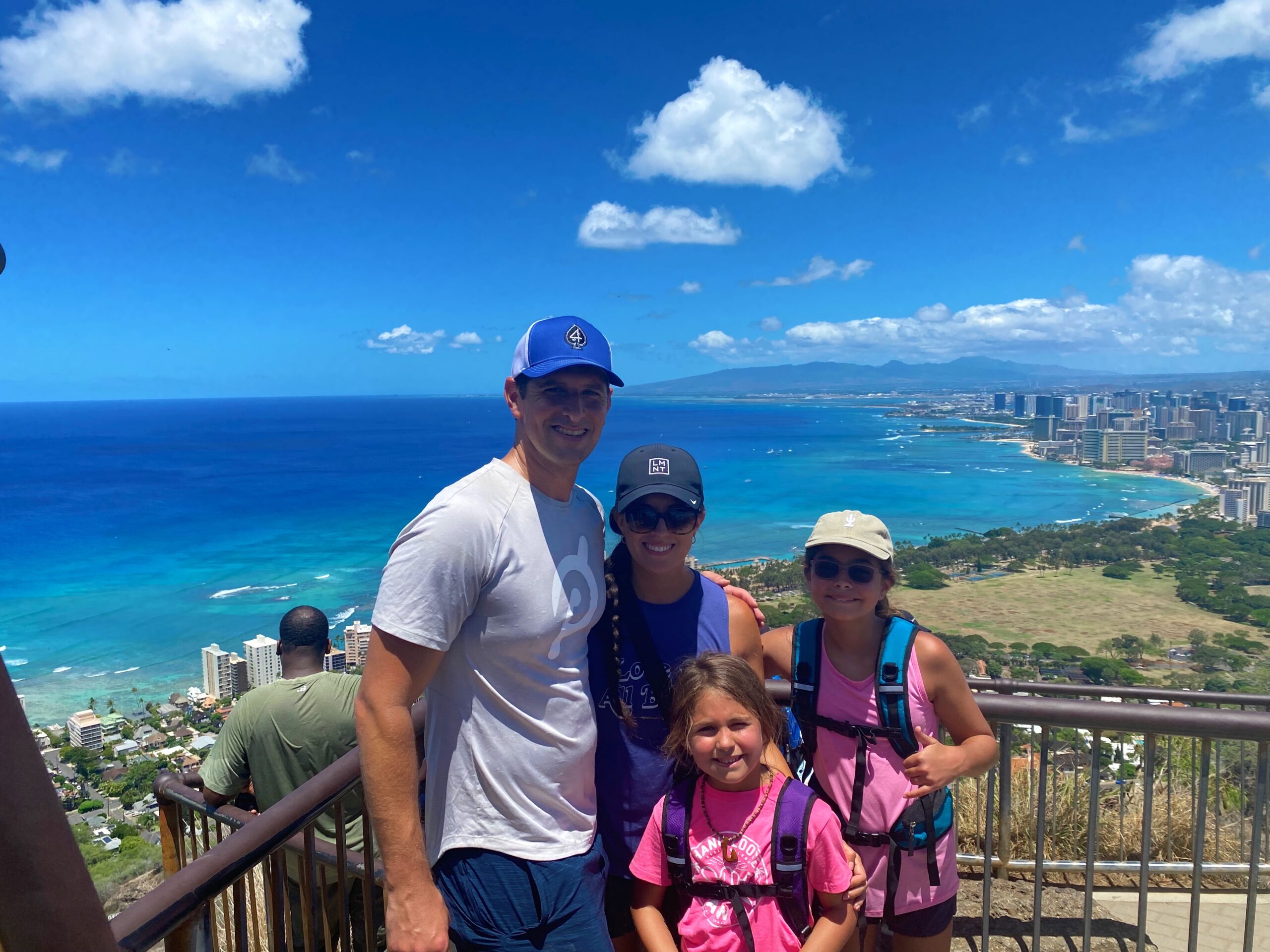 Hiking Diamond Head Crater top view
