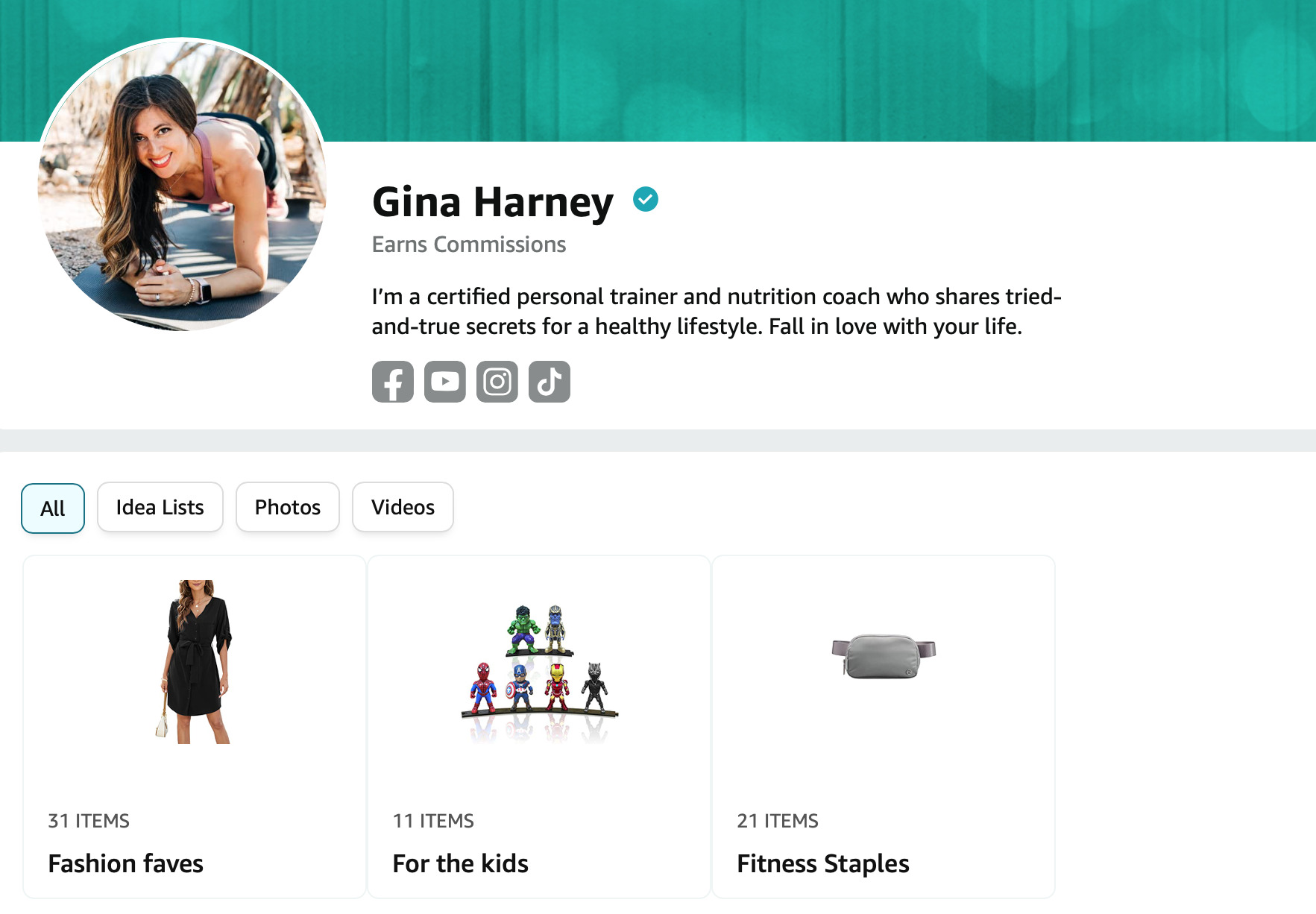 Gina Harney Amazon storefront