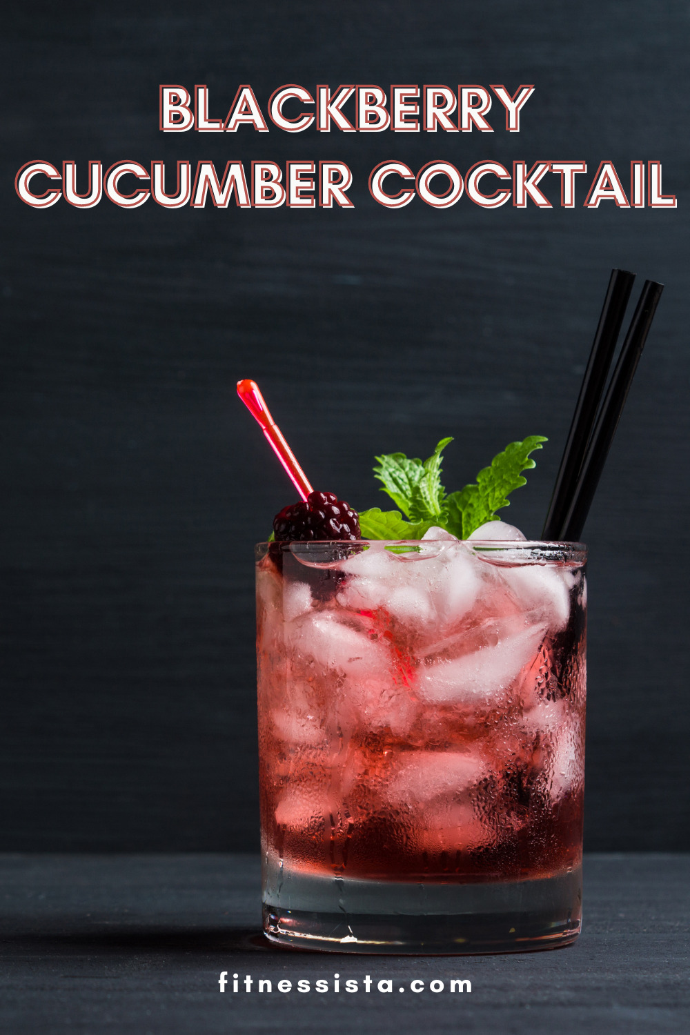 black cucumber cocktail - Blackberry Cucumber Cocktail - The Fitnessista