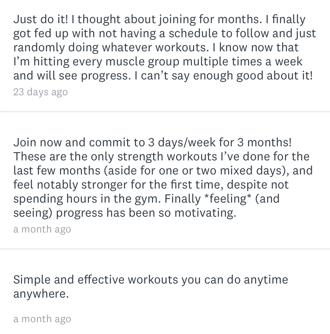 Fit Team reviews