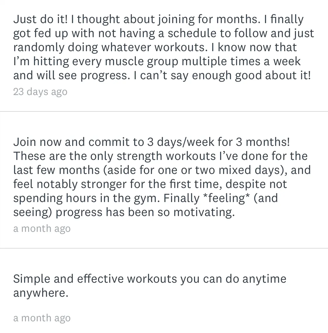 Fit Team reviews