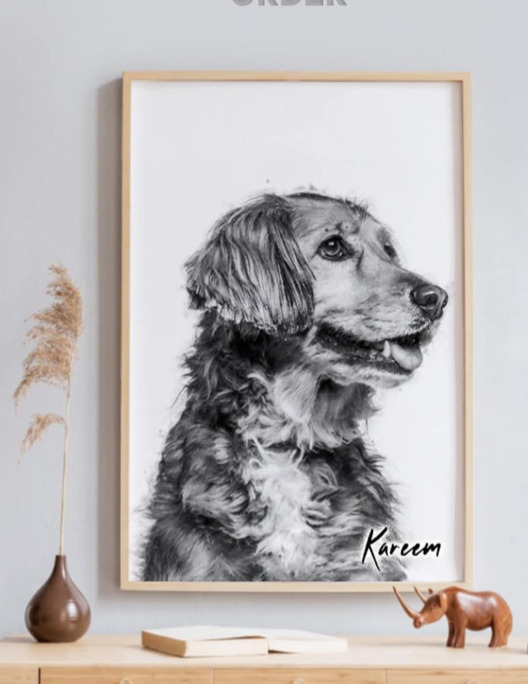 pet dog portrait | 2023 Holiday Gift Guide for Him